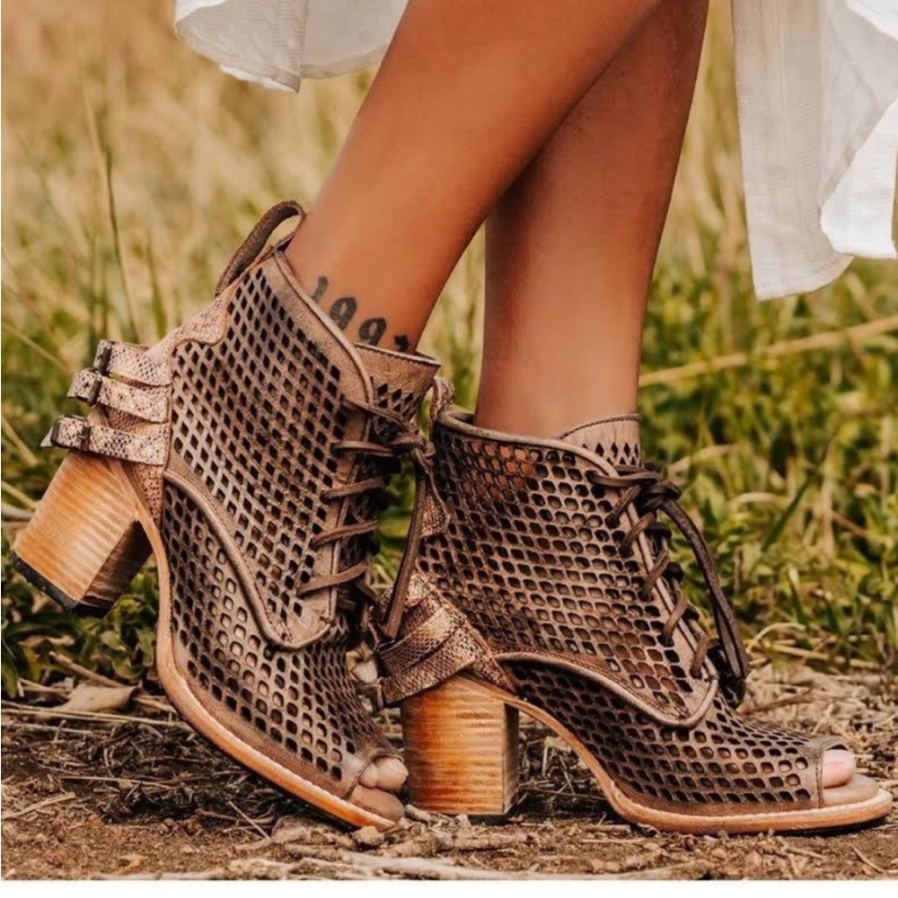 Freebird Brown Ankle Boots